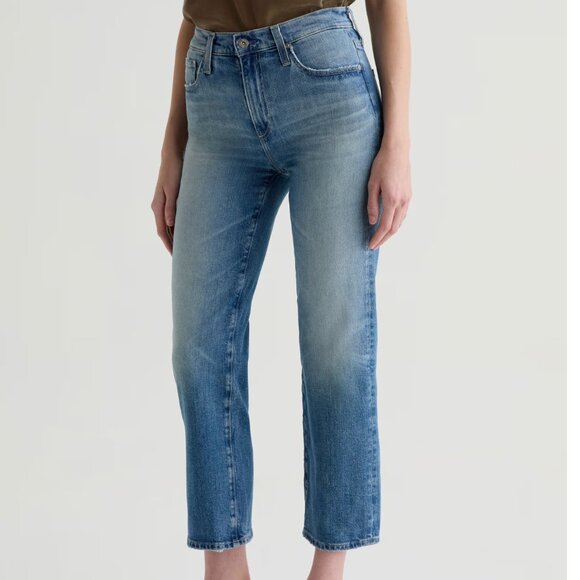 Brinley Crop AG-ed™ Mid-Rise Straight Denim - Size 26 - NWT - Picture 3 of 6